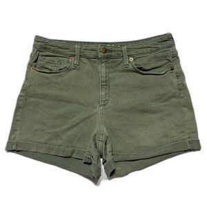 Universal Thread High-Rise Midi Shorts - Olive Green - Size 12
